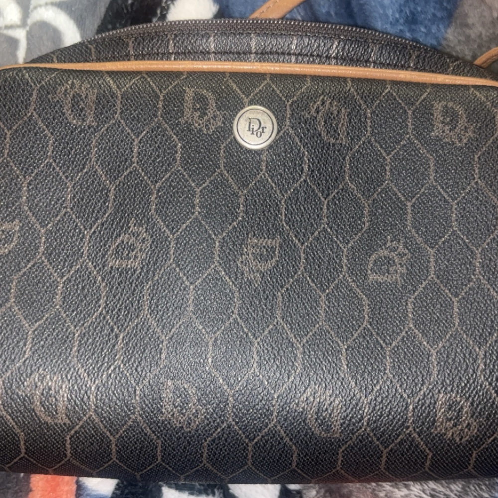 Dior Vintage Black and Brown Crossbody Bag - Picture 2 of 4